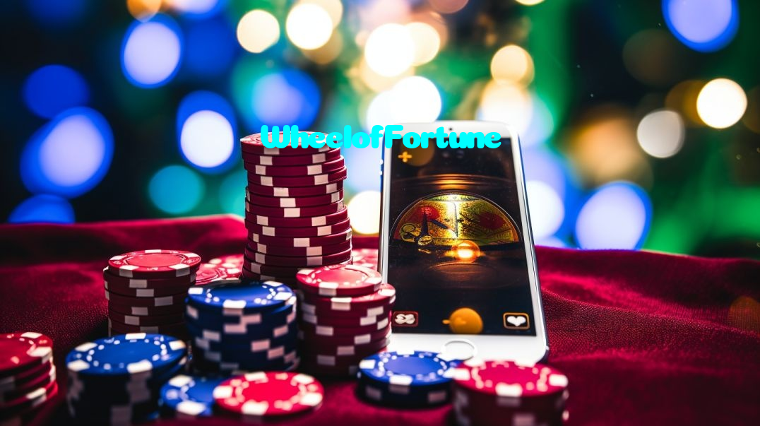 WheelofFortune casino presented on mobile device in Pakistan with slots and live games